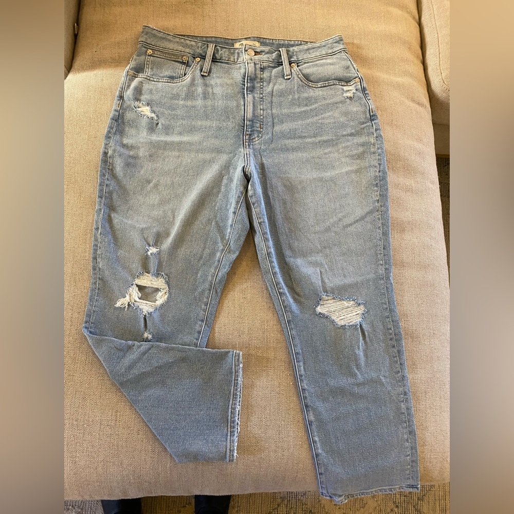 MADEWELL SIZE 33 The Curvy Momjean in Lowden Wash:  NF144 - Picture 4 of 9